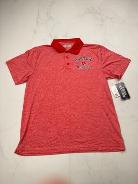 True Fan Boston Red Sox Polo Red - Men L NWT